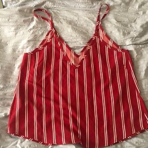Red & White Tank